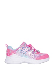 Skechers Pink Dream Racer Wing Brites Shoes - Image 2 of 3