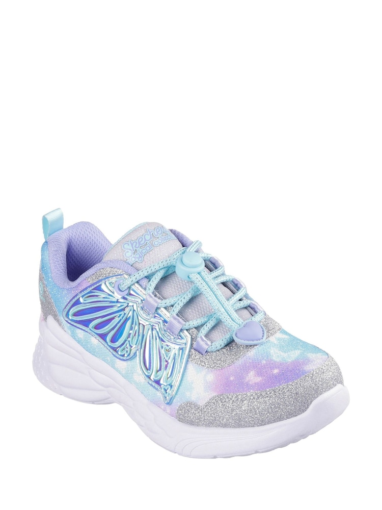 Skechers Silver Dream Racer Wing Brites Shoes - Image 2 of 3