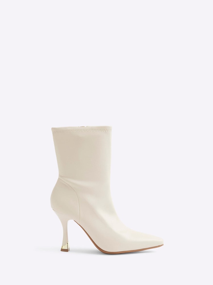 River Island Stiefel aus Kunstleder mit Absatz - Bild 1 von 4
