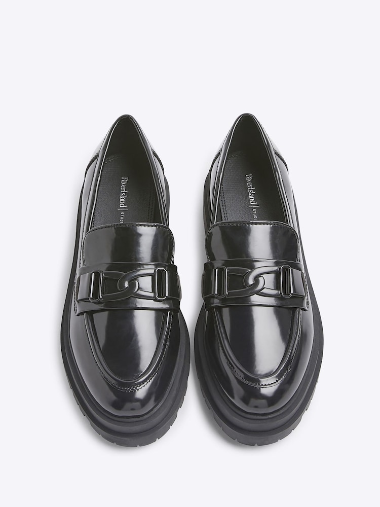 River Island Black Chunky Loafers - Image 2 of 4
