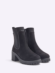 River Island Black Chunky Block Heeled Boots - Image 2 of 4