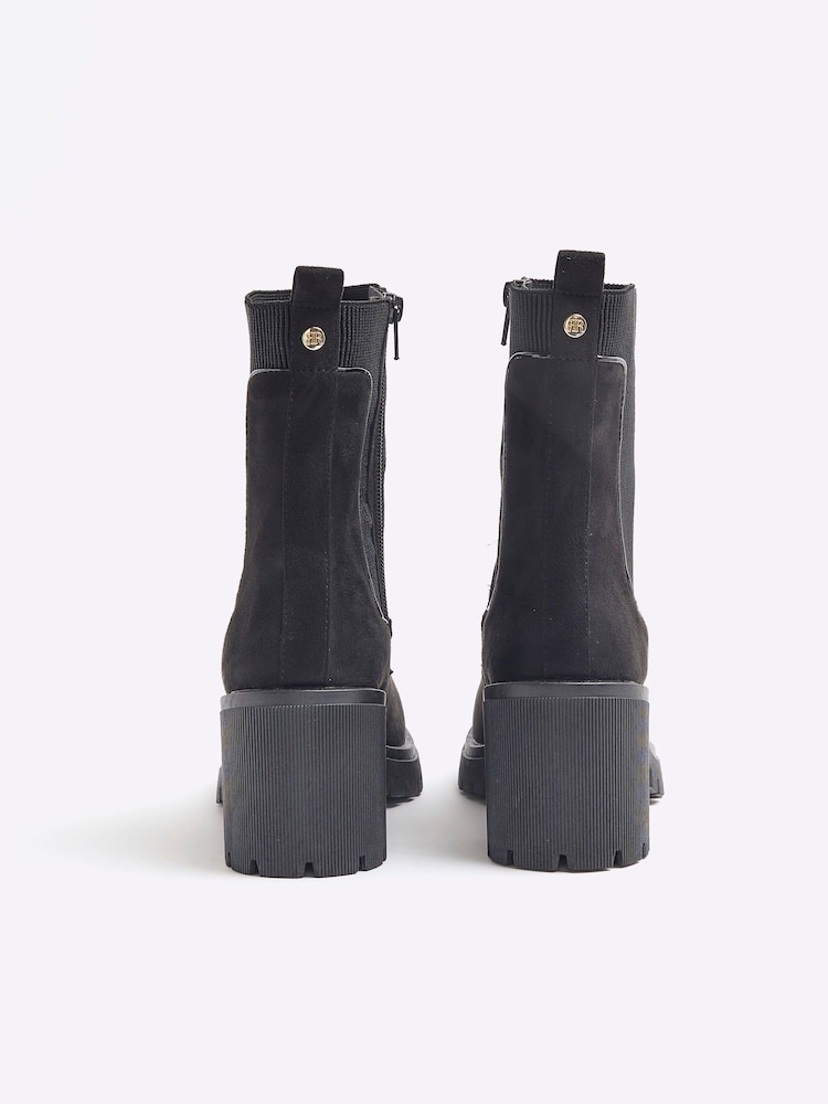 River Island Black Chunky Block Heeled Boots - Image 3 of 4