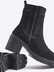 River Island Black Chunky Block Heeled Boots - Image 4 of 4