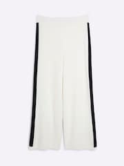 River Island Cream Petite Tipped 100% Cotton Trousers - Image 5 of 6