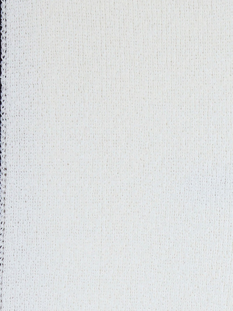 River Island Cream Petite Tipped 100% Cotton Trousers - Image 6 of 6