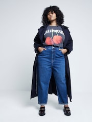 Джинсы River Island Mom Curve High Rise Bum Sculpt 100% хлопок - Image 1 of 4