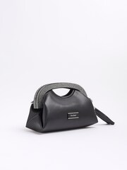 River Island Black Heatseal Frame Clutch - Image 3 of 4