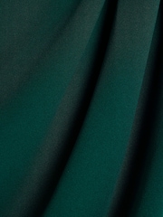 River Island Green Petite Drape Asym Wrap Midi Dress - Image 6 of 6