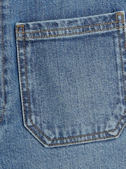 River Island Blue High Waisted Pocket Front Wide Leg Jeans - Image 5 of 6