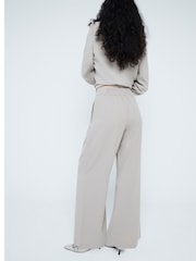 River Island Brown Wide Leg Tailored Trousers - Image 3 of 6