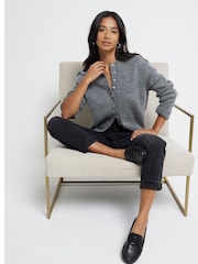 River Island Black Mom Petite High Rise Bum Sculpt 100% Cotton Jeans - Image 4 of 6