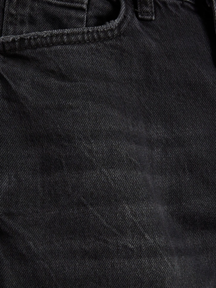 River Island Black Mom Petite High Rise Bum Sculpt 100% Cotton Jeans - Image 6 of 6