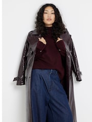 River Island Red Oversized Roll Neck Jumper - Image 2 of 4