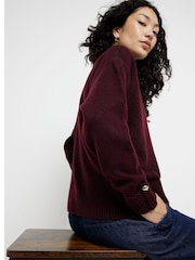 River Island Red Oversized Roll Neck Jumper - Image 3 of 4