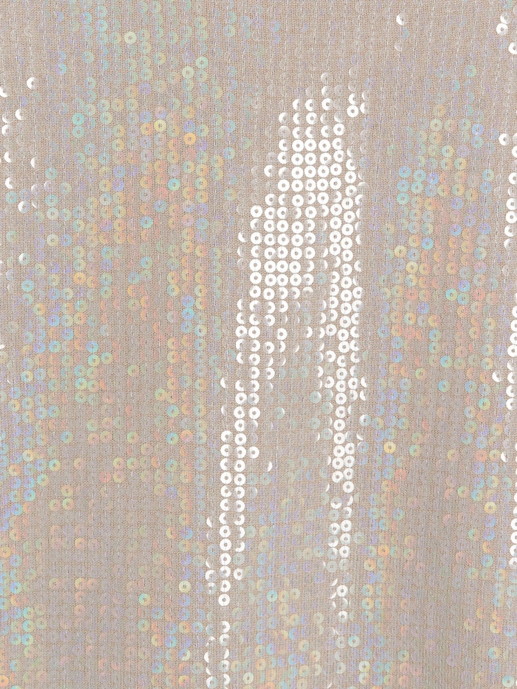 River Island Brown Sequin Knitted Top - Image 4 of 4