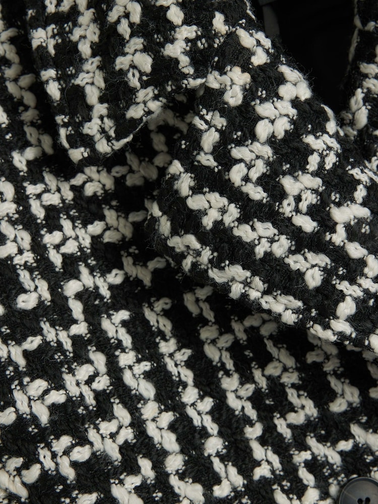 River Island Black Cropped Textured Jacket - Image 4 of 4
