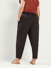 Yours Curve Brown Wide Leg Seam Joggers - Image 3 of 6