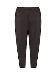 Yours Curve Brown Wide Leg Seam Joggers - Image 6 of 6