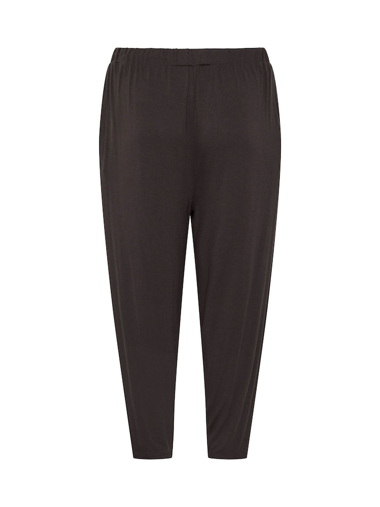 Yours Curve Brown Wide Leg Seam Joggers - Image 6 of 6