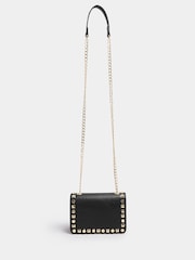 Yours Curve Black Faux Leather Stud Detail Cross Body Bag - Image 1 of 5