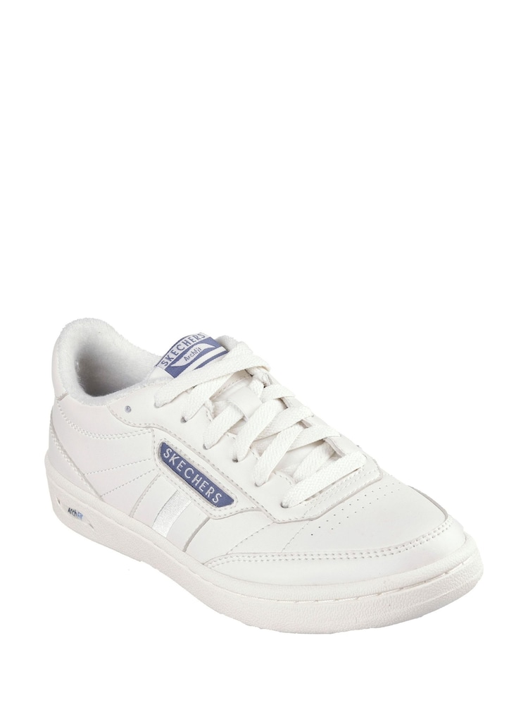 Skechers White Arch Fit Classic Trainers - Image 2 of 3