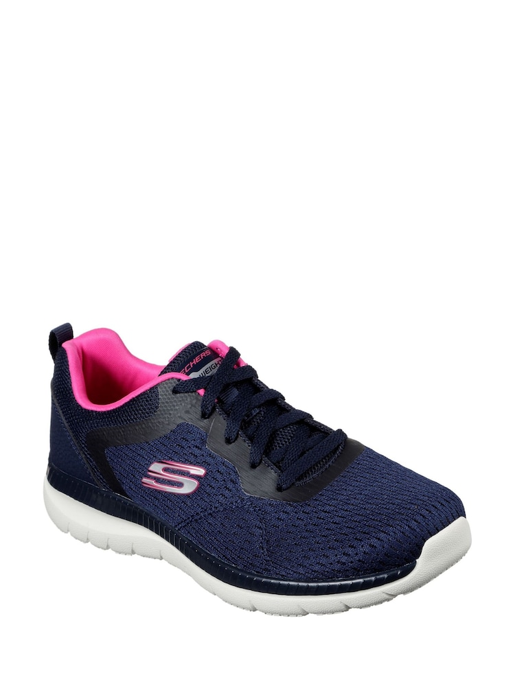 Azul - Skechers Womens Bountiful Quick Path Trainers - Imagen 2 de 3 Azul - Skechers Womens Bountiful Quick Path Trainers - Imagen 2 de 3