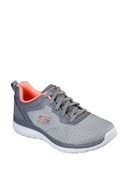 Skechers Grey Womens Bountiful Quick Path Trainers - Image 2 of 3
