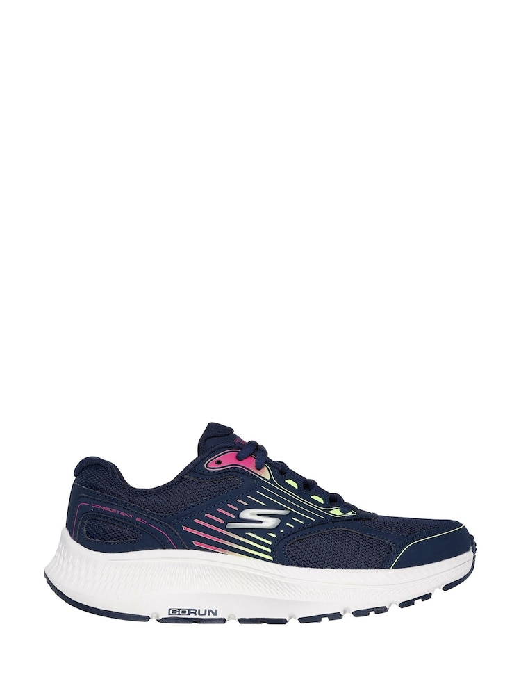 Skechers Dark Blue Go Run Consistent 2.0 Fast Pace Trainers - Image 1 of 3