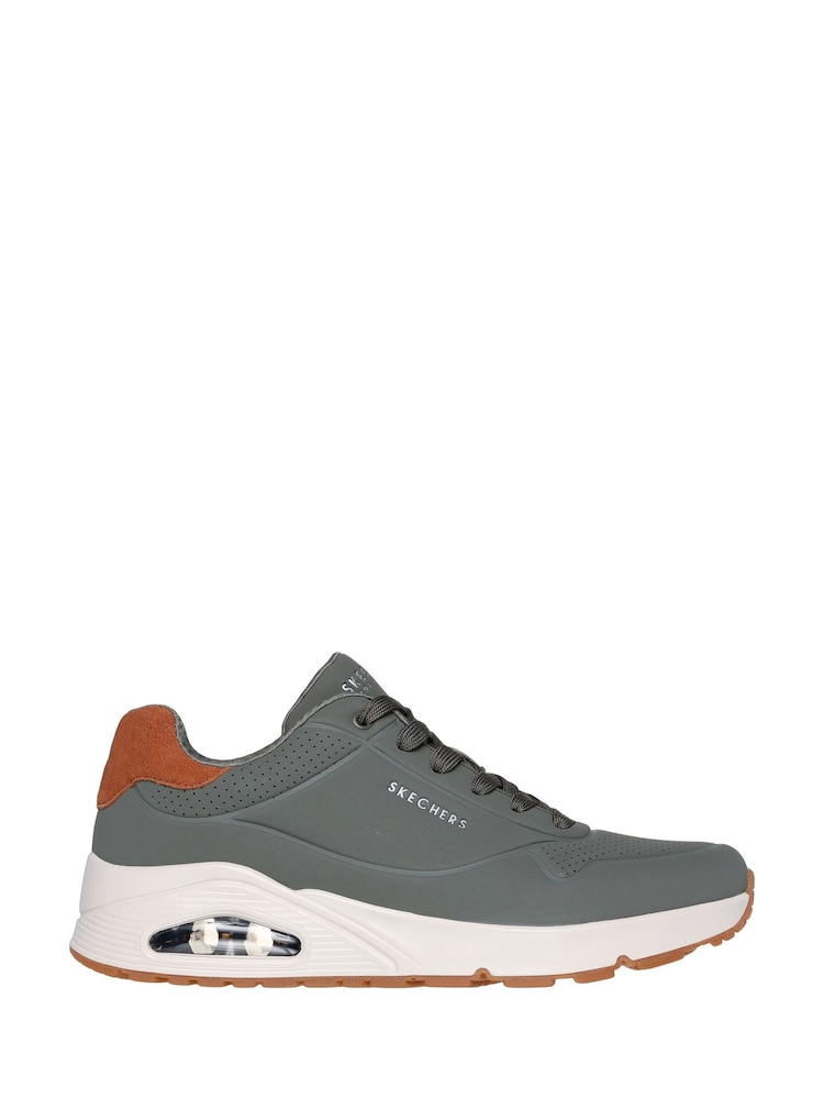 Gris - Zapatillas de corte estándar para hombre Uno de Skechers - Imagen 1 de 3 Gris - Zapatillas de corte estándar para hombre Uno de Skechers - Imagen 1 de 3