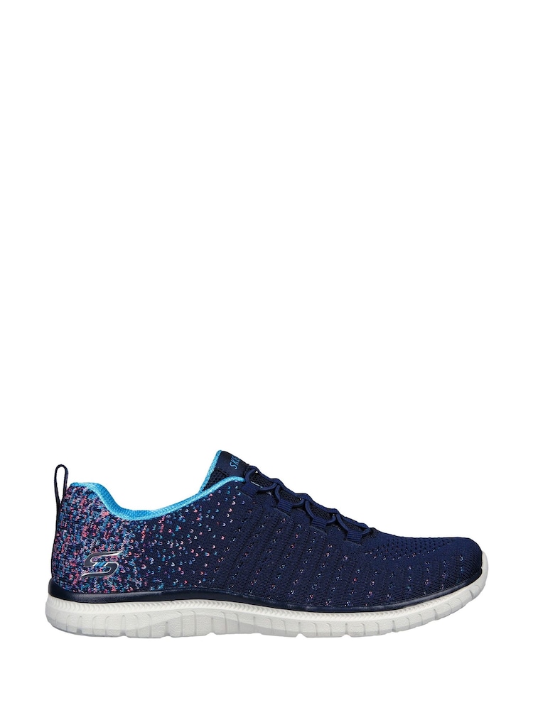 Skechers Blue Womens Virtue Trainers - Image 1 of 3