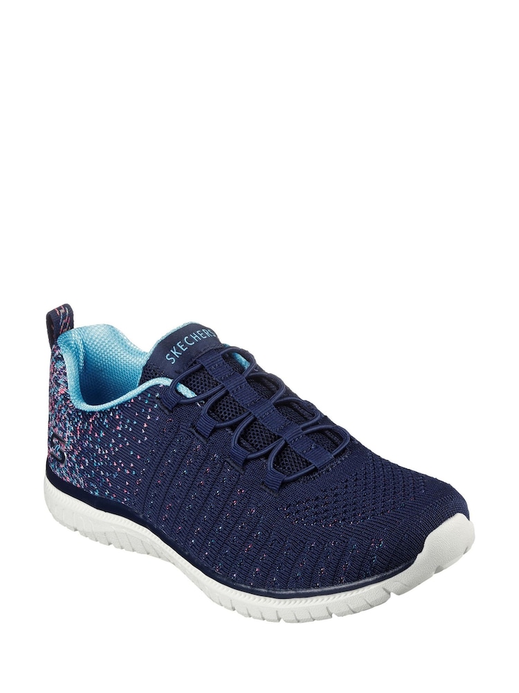 Skechers Blue Womens Virtue Trainers - Image 2 of 3