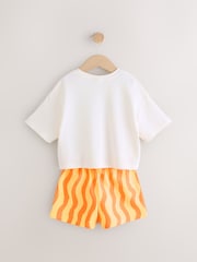 Cream Zest Friends Fruit Top & Shorts Set (3mths-7yrs) - Image 7 of 9