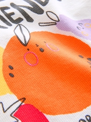 Cream Zest Friends Fruit Top & Shorts Set (3mths-7yrs) - Image 9 of 9