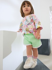 Pink Doodle Graffiti 100% Cotton Top & Shorts Set (3mths-7yrs) - Image 1 of 8
