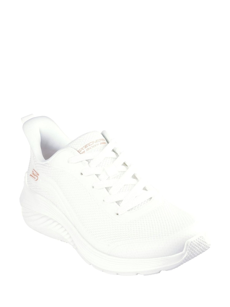 Blanco - Skechers Bobs Squad Waves Still Wading Trainers - Imagen 2 de 3 Blanco - Skechers Bobs Squad Waves Still Wading Trainers - Imagen 2 de 3
