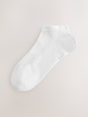 White Chevron Low Rise Sport Trainer Socks 7 Pack - Image 5 of 10