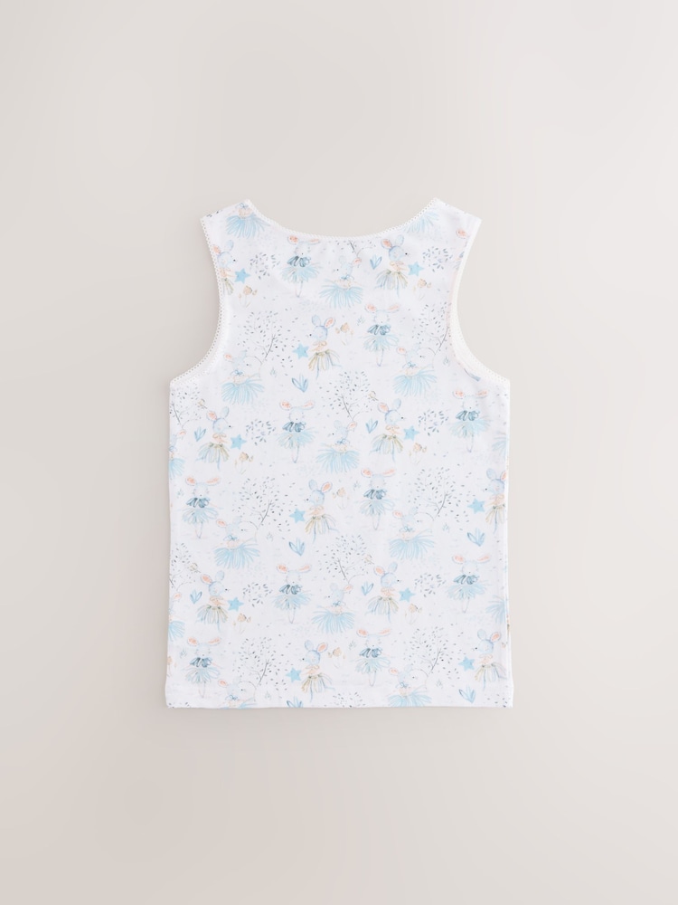 Pink Mouse Printed Vests 3 Pack (1.5-16yrs) - Image 3 of 7