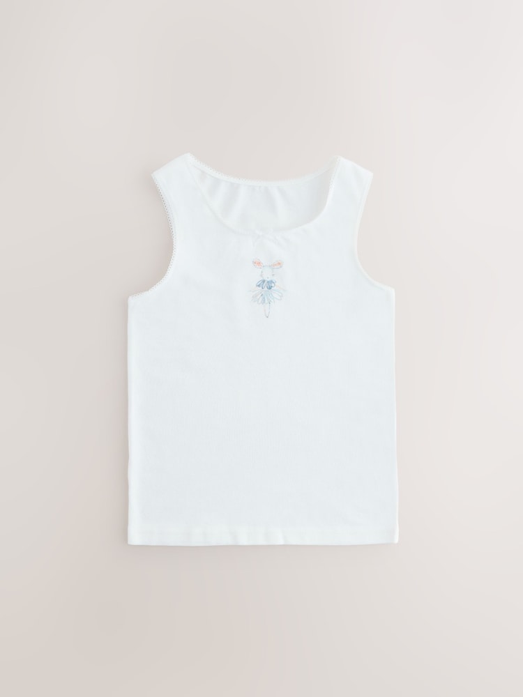 Pink Mouse Printed Vests 3 Pack (1.5-16yrs) - Image 4 of 7
