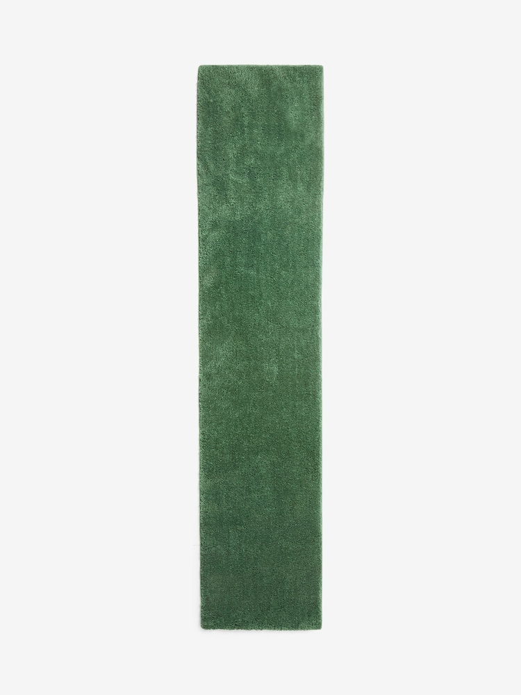 Bottle Green Cosy Washable Shaggy Runners - Image 1 of 1