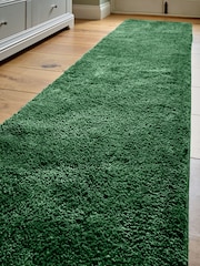 Bottle Green Cosy Washable Shaggy Runners - Image 2 of 5