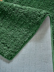 Bottle Green Cosy Washable Shaggy Runners - Image 4 of 5