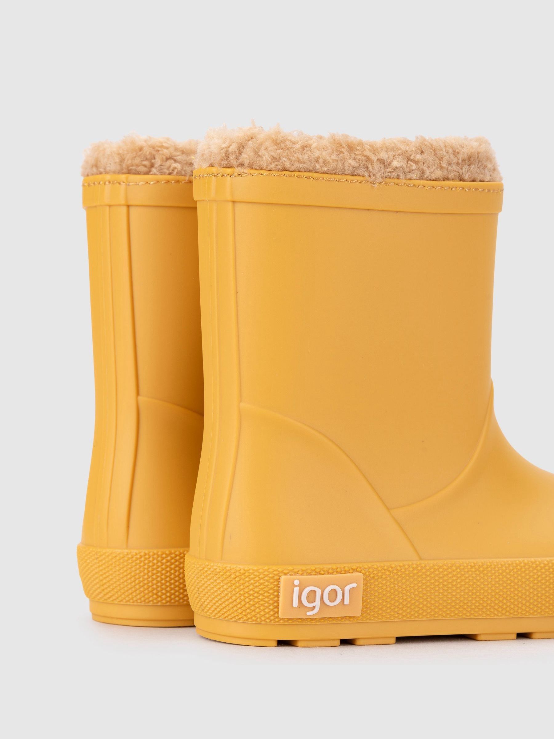 Buy Igor Yellow Yogi Faux Fur Warm Lined Wellies from the Next UK