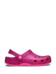 Crocs Pink Classic Glitter Clogs - Image 2 of 4