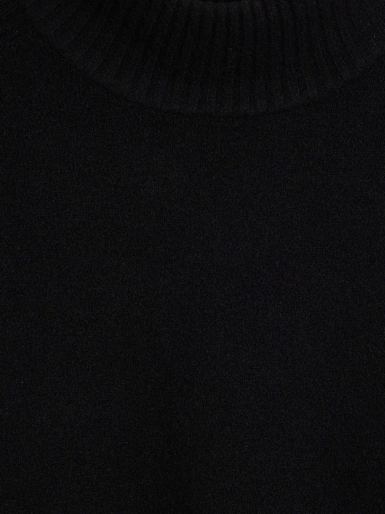 River Island Black High Neck Knitted Jumper Dress - Image 4 of 4