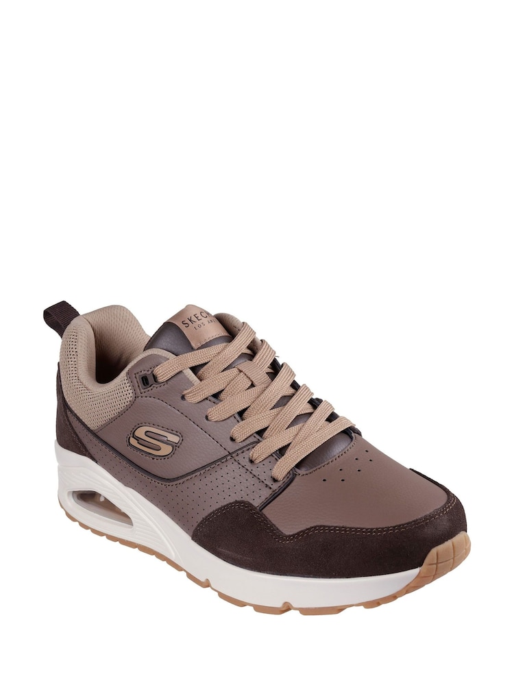 Skechers Brown Uno Retro One Trainers - Image 2 of 2
