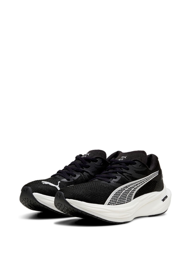 Puma Black chrome Mens Deviate NITRO™ 3 Running Shoes - Image 2 of 4