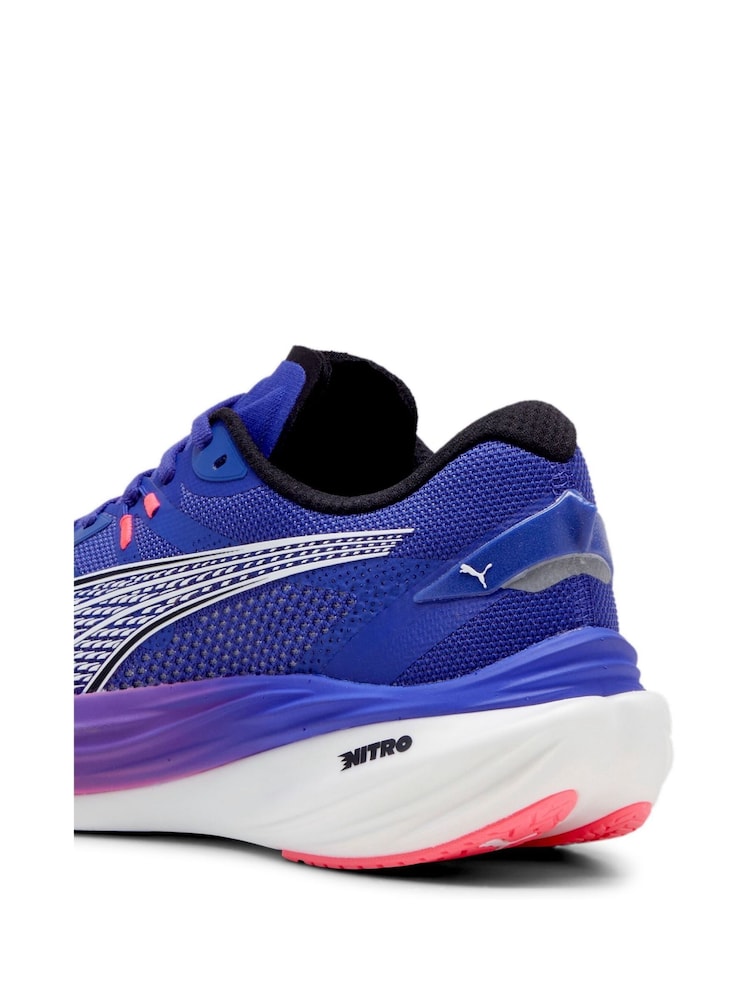 Puma Blue Mens Deviate NITRO™ 3 Running Shoes - Image 5 of 5