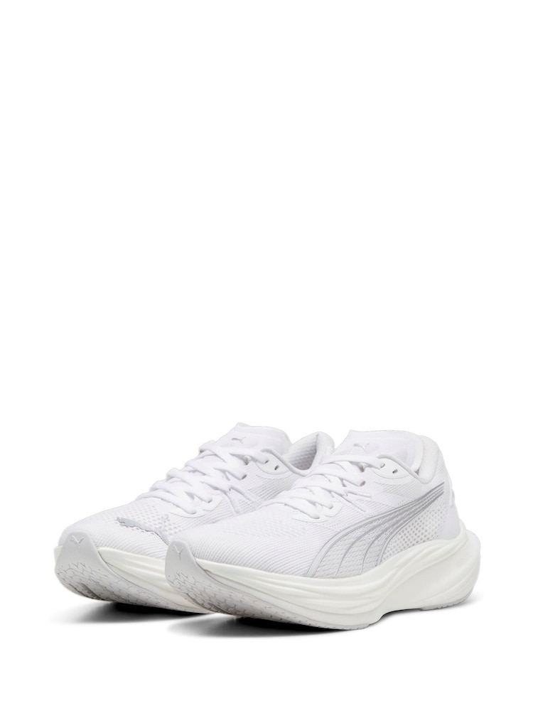 Puma White Mens Deviate NITRO™ 3 Running Shoes - Image 2 of 6
