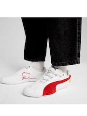 Puma White Mens Scuderia Ferrari Future Cat Sneakers - Image 5 of 6