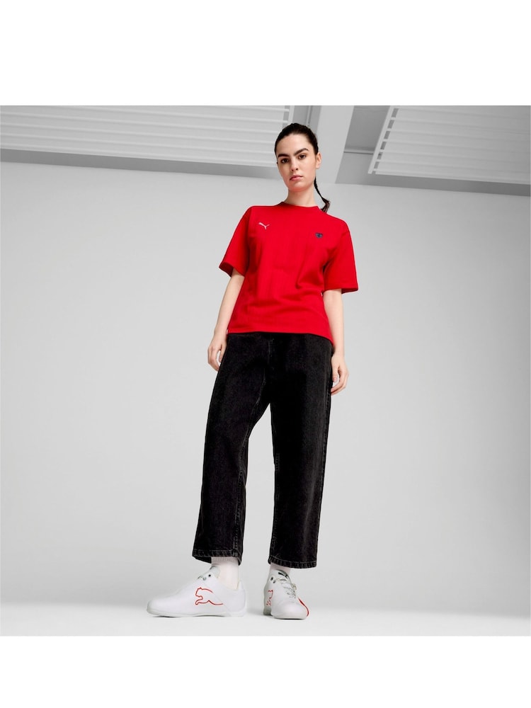 Puma White Mens Scuderia Ferrari Future Cat Sneakers - Image 6 of 6